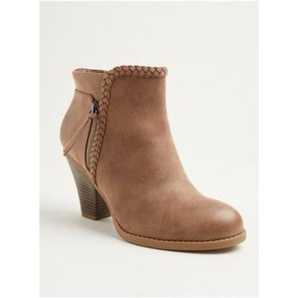 New Torrid Braided Cone Heel Bootie (WW) - Picture 1 of 10